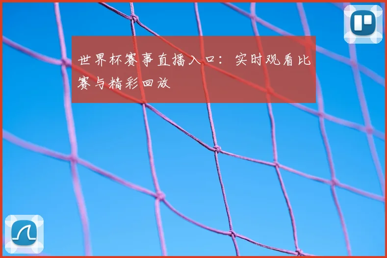世界杯赛事直播入口：实时观看比赛与精彩回放
